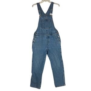 Old Navy Full Bib Overalls Womens 8 Blue Jean Denim Cotton Y2K Americana Classic